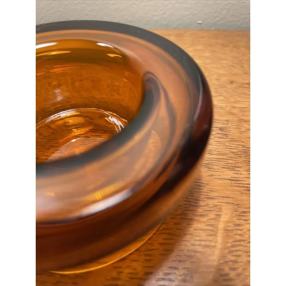 Home America Amber Glass With‎ Lid, Retro Style 5